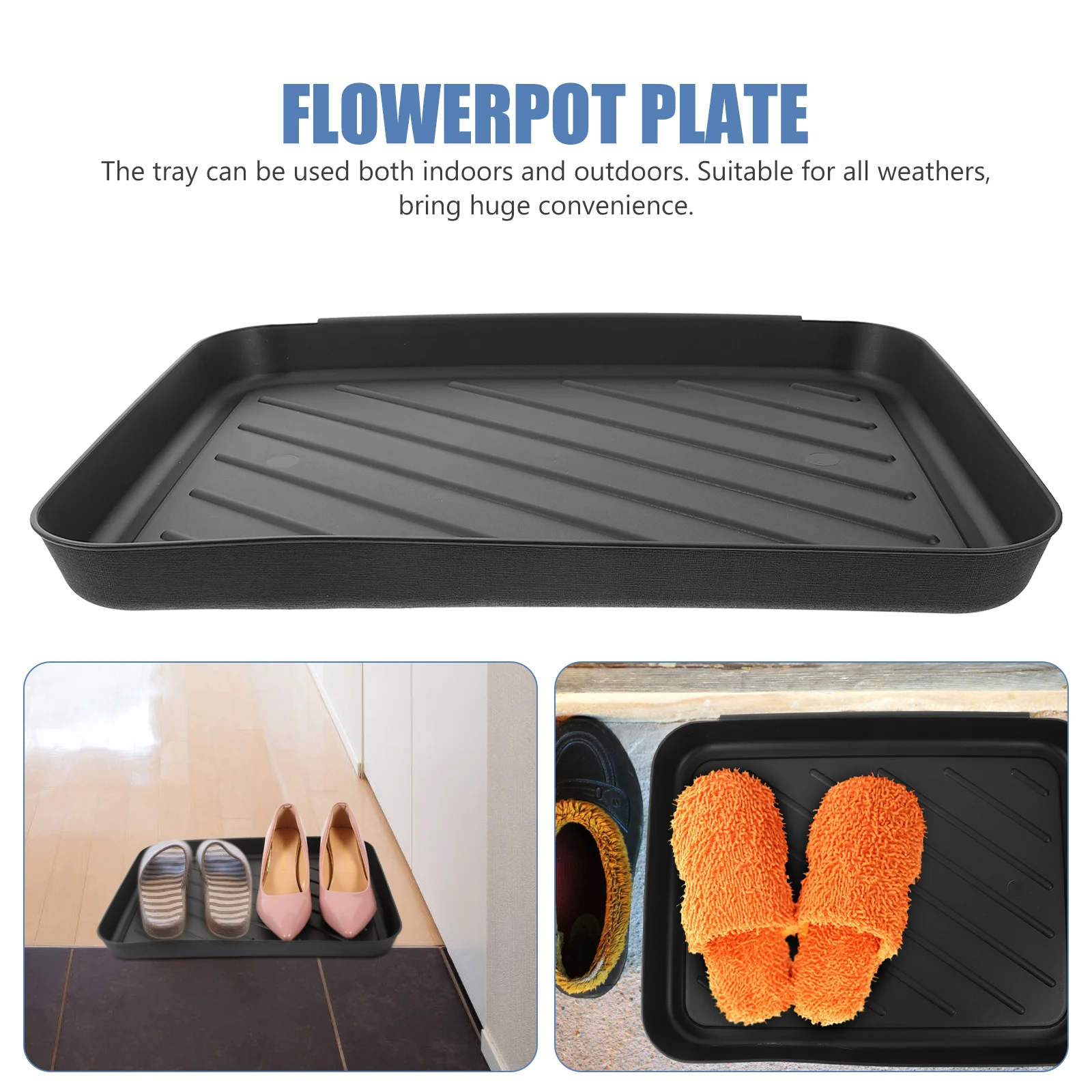 

2 Pcs Multifunction Shoes and Boots Tray Multi-function Pp for Entryway Indoor Small