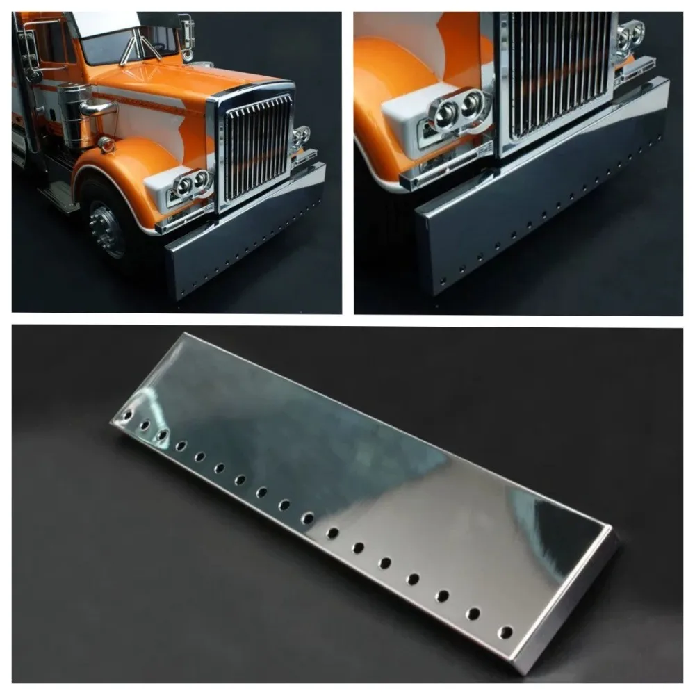 Metal Front Bumper for Tamiya 1/14 RC Truck King Hauler GL Upgrade Accessories