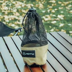 Mesh Storage Pouch Ditty Bag Durable Drawstring Pouch Bottle Kettle Storage Bag Outdoor Tool Easy To Carry Camping Accessories