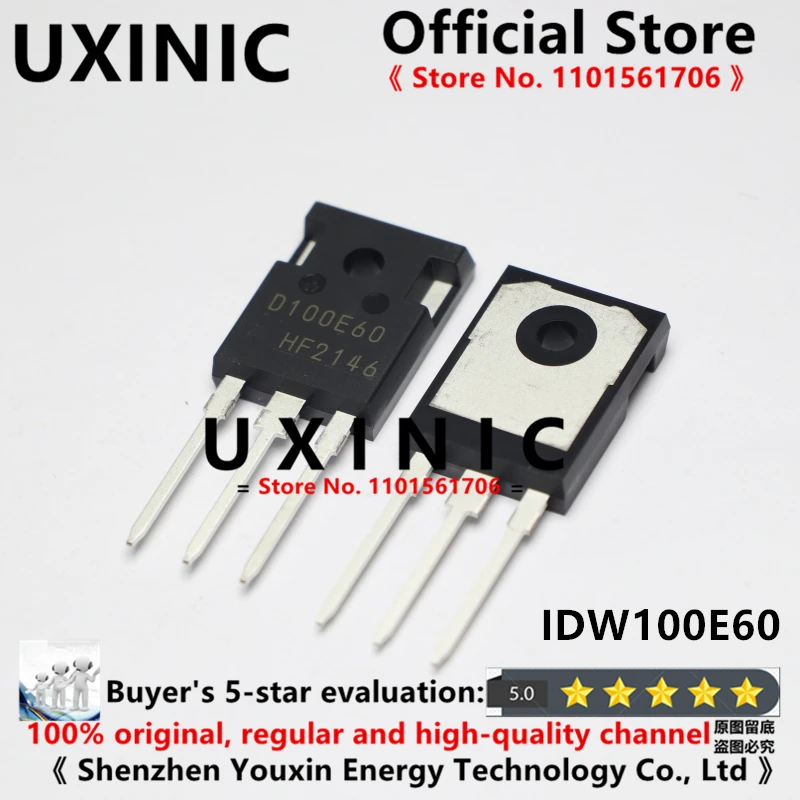 UXINIC 100% New Imported Original  D100E60 IDW100E60 TO-247 Fast Recovery Diode 100A 600V