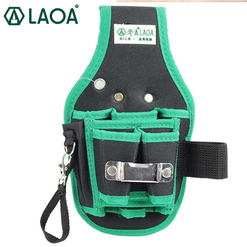 LAOA Multi-Layer Electrician Hanging Bag 600D Oxford Cloth Waterproof Tool Pouch 25x11.5cm Lightweight