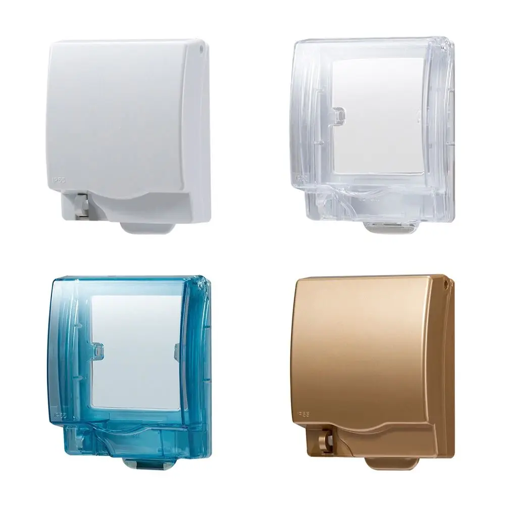 Splash-proof Wall-mounted Anti-shock Protective Shield Socket Cover Waterproof Dustproof Box Lockable 86 Type Switch Case