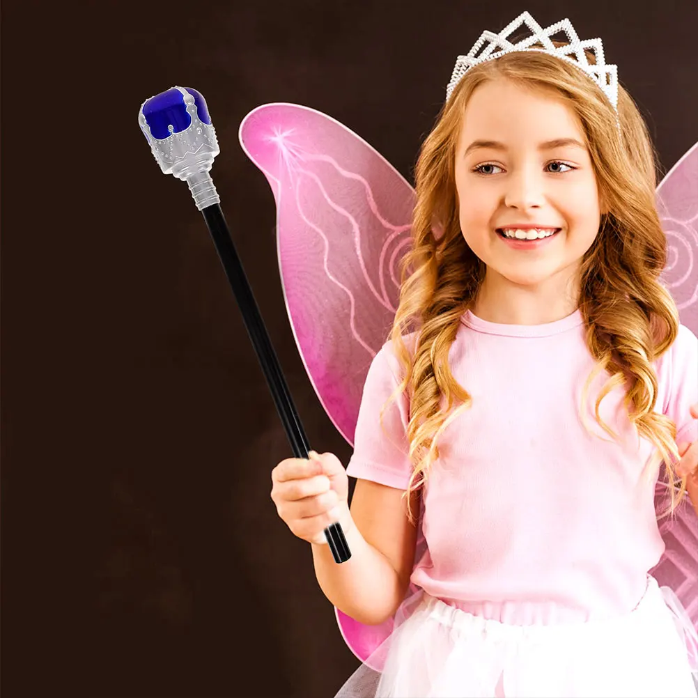 

2 Pcs Halloween Toy Child Sceptor Makeup Costume Props Plastic Scepter