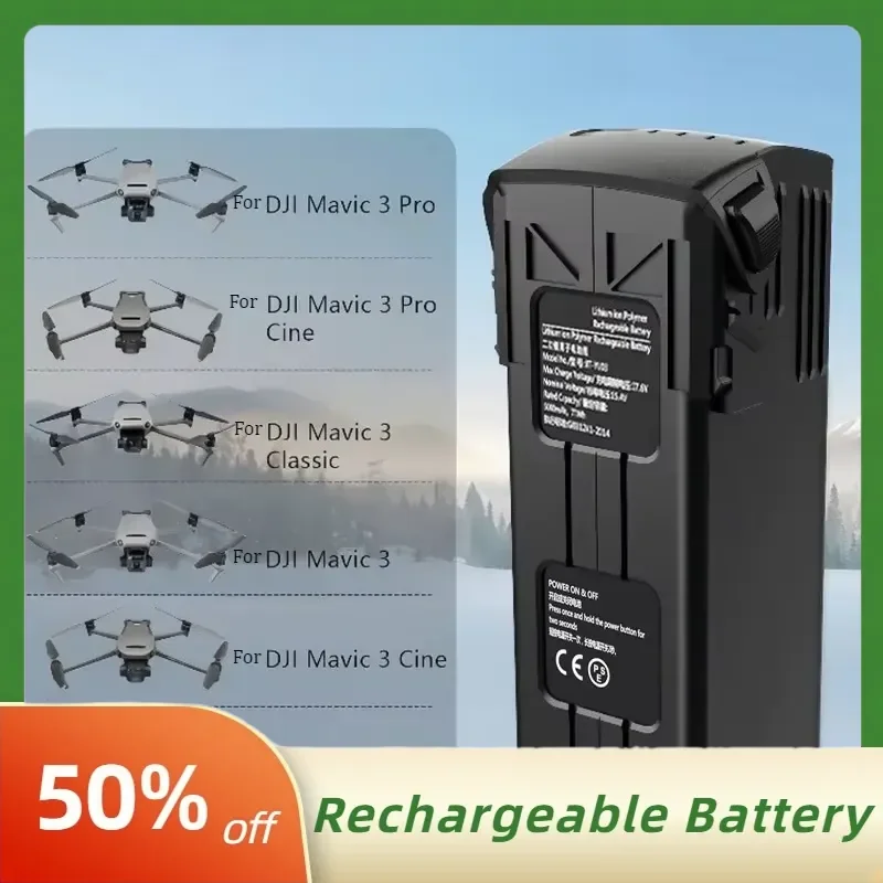 Drone Batterys for DJl Mavic 3 5000mAh 15.4V 45 Minute Battery Life or 38 Minute Hovering Intelligent Flight Battery