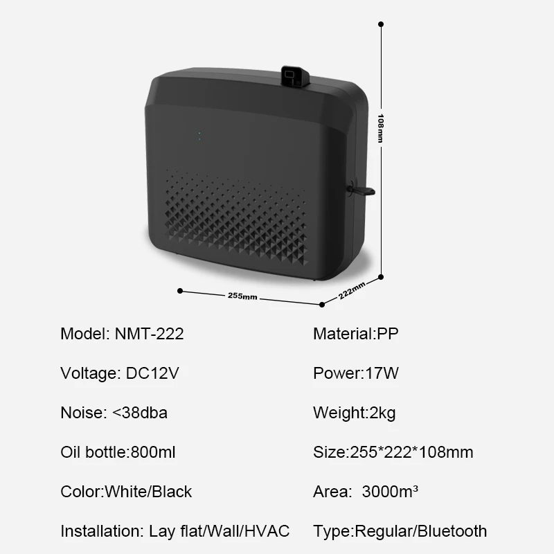 3000m ³ ätherische Öle Diffusor Aroma Duft Maschine Bluetooth Aroma therapie Maschine für zu Hause Hotel elektrische aromatische Oasi