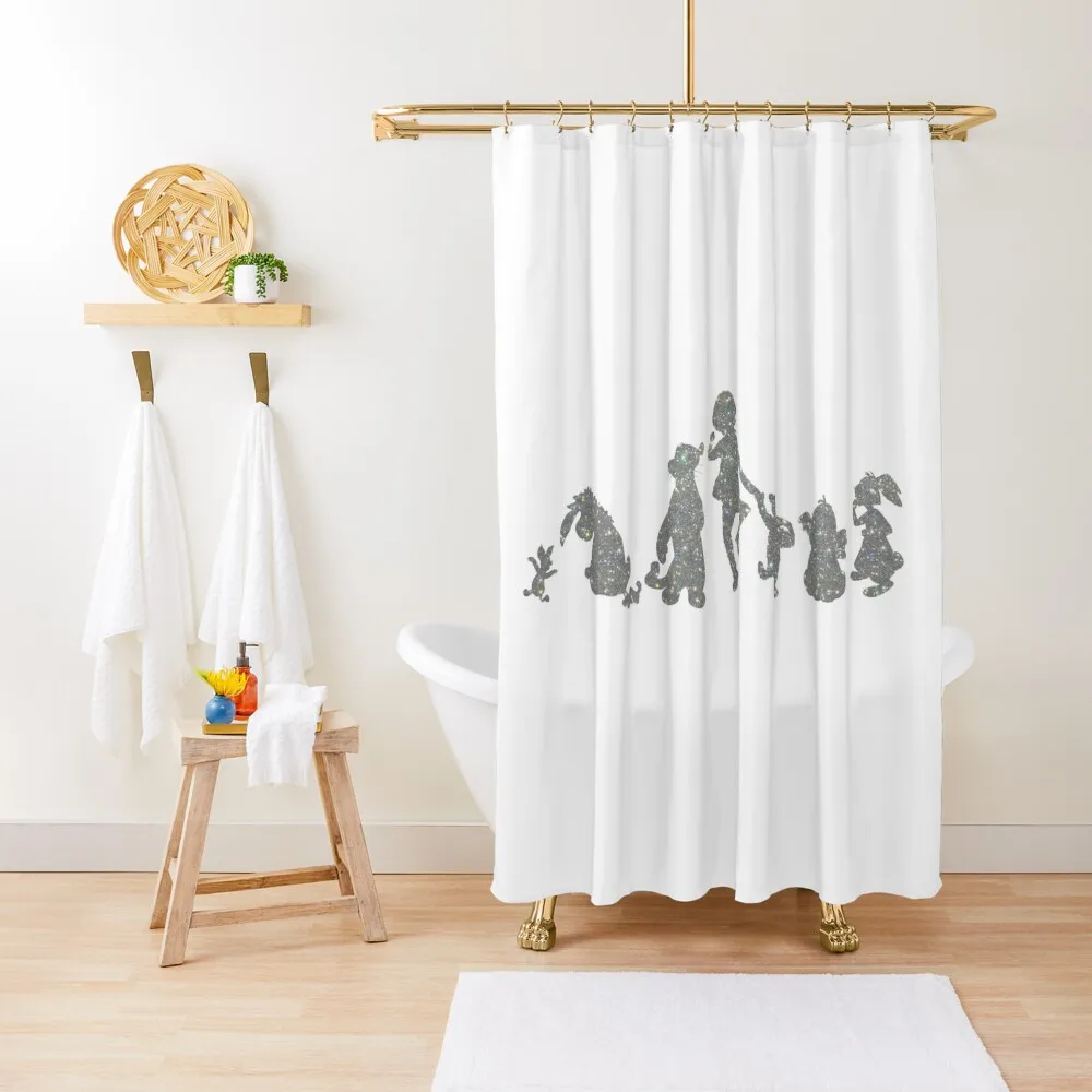 

Friends Shower Curtain Washable Waterproof Fabric Shower Bathtub Luxury Bathroom Shower Curtain