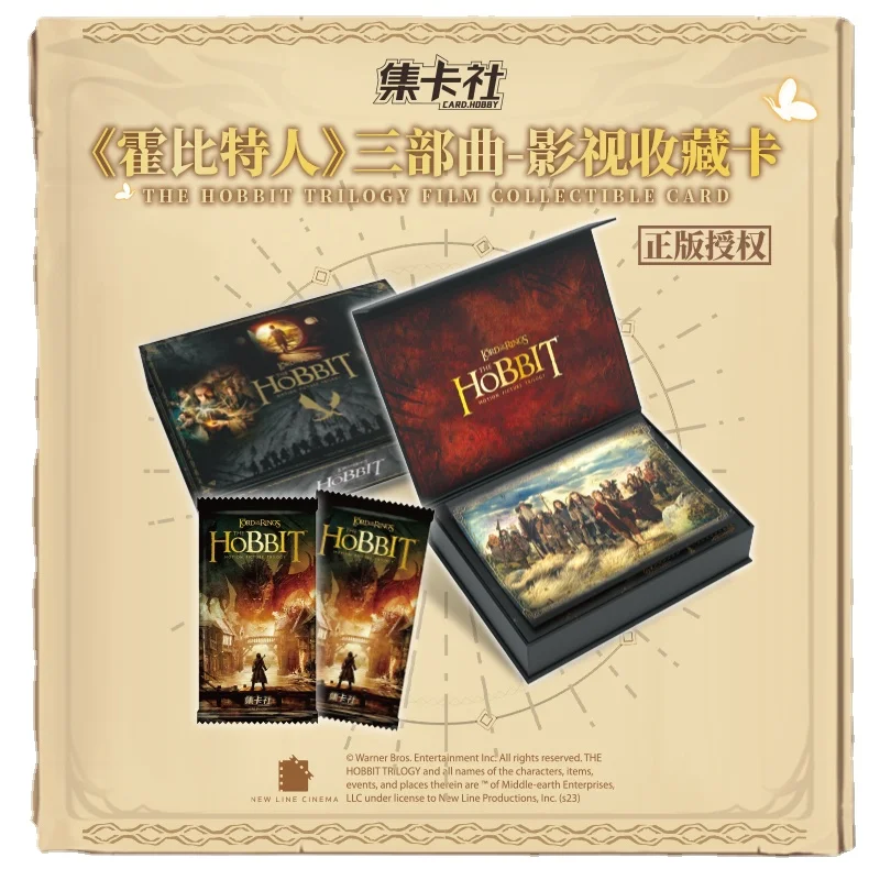 Card Fun The Hobbit Collection Card Lord of The Rings Trilogia cinematografica e televisiva Carte periferiche rare per bambini Scatola di carte hobby