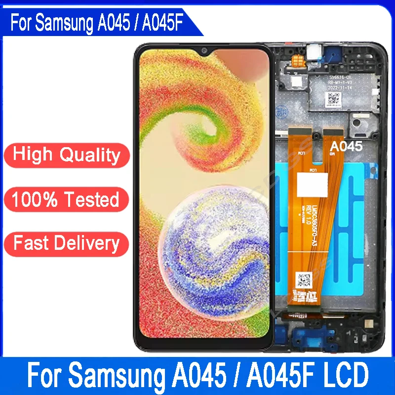 Pantalla LCD de alta calidad de 6,5 pulgadas para Samsung A04 A045 A045M, montaje de digitalizador con pantalla táctil para Samsung SM-A045F SM-A045F/DS LCD