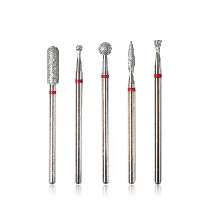 5 Pcs Diamond Milling Cutters For Manicure Carbide Nail Drill Bits Removing Dead Skin On The Edge Of The Nail Tool