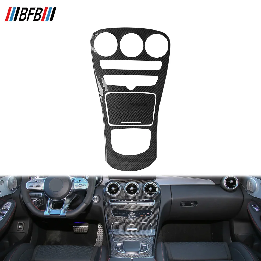 

BFB Carbon Fiber Interior Trim for Mercedes Benz W205 C180 C200 C250 C63 Center Console Cover Carbon Fiber for Car