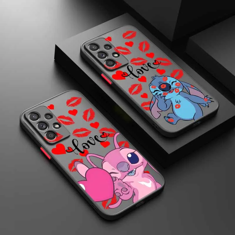 Stitch Anime Cute For Samsung A56 A55 A54 A53 A36 A34 A33 A32 A31 A26 A25 A24 A23 A22 A21S A17 A15 A07 Phone Case