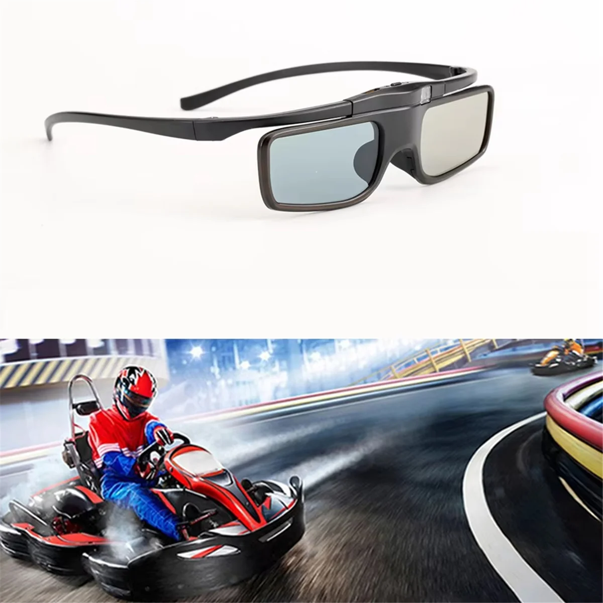 

FUFU Active Shutter 3D Glasses for TW5700/5400/5600/930 for 3D TV Rechargeable Bluetooth Projector