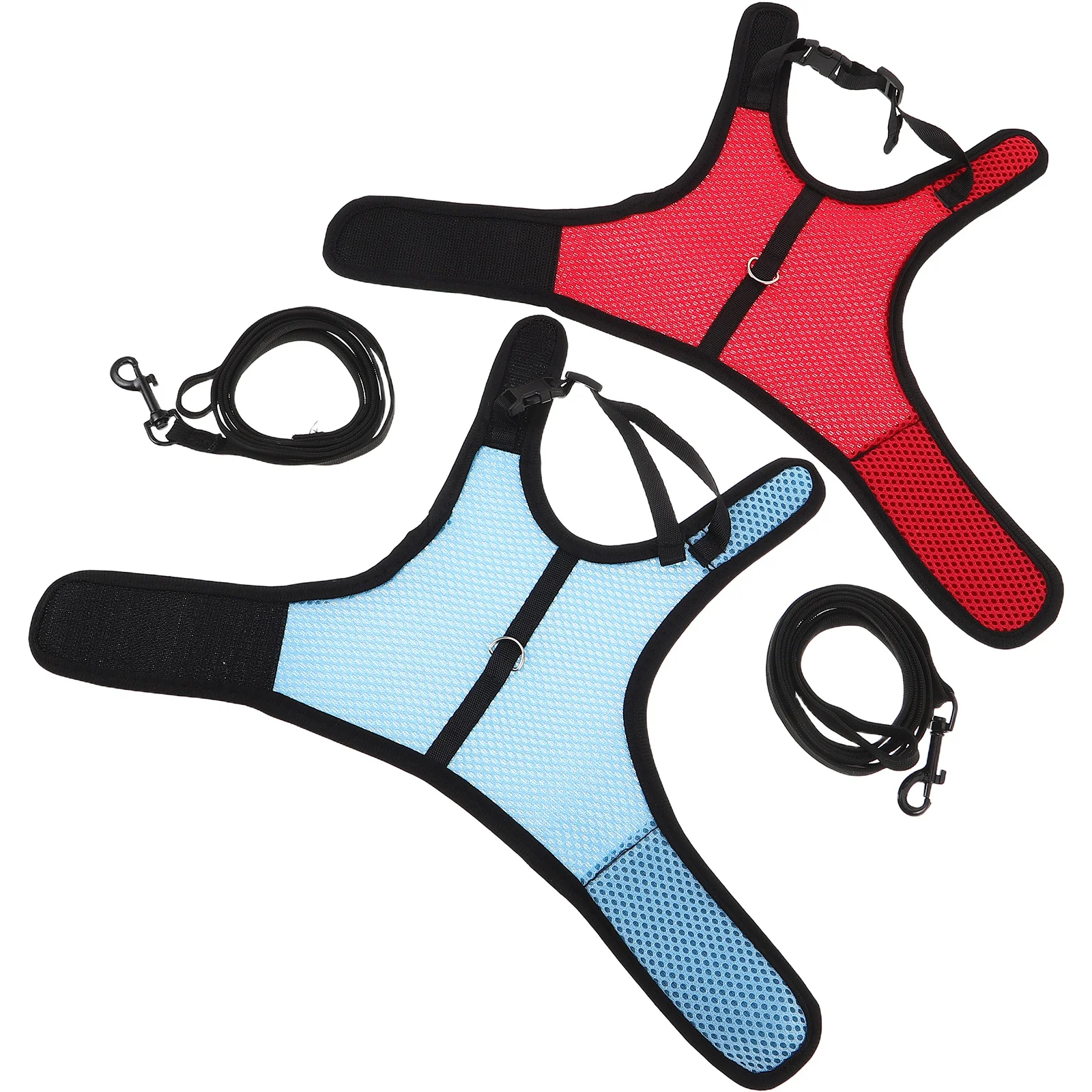 

2Pcs Rabbit Harness and Leash Set Adjustable Breathable Mesh Vest Style for Outdoor Walks Escape Proof Bunny Leash Small Animal