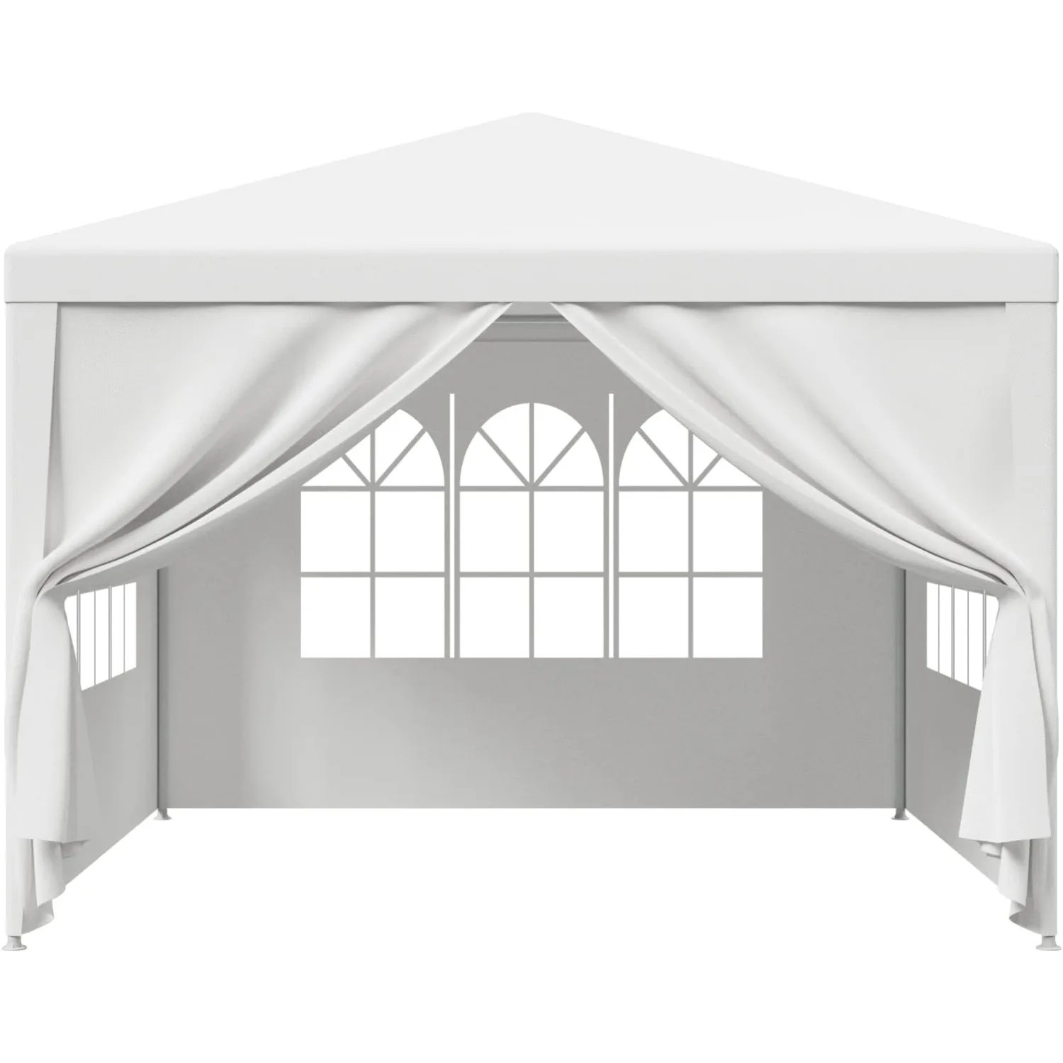 10'x10' Outdoor Canopy Tent Patio Camping Gazebo Shelter Pavilion Cater Party Wedding BBQ Events Tent w/Removable Sidewalls