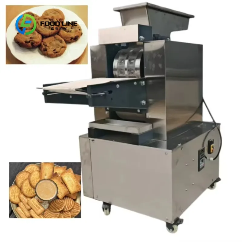 

Cookie Press Machine, Multiple Shape Discs Adjustable Control System for Bakery and Pastry Production