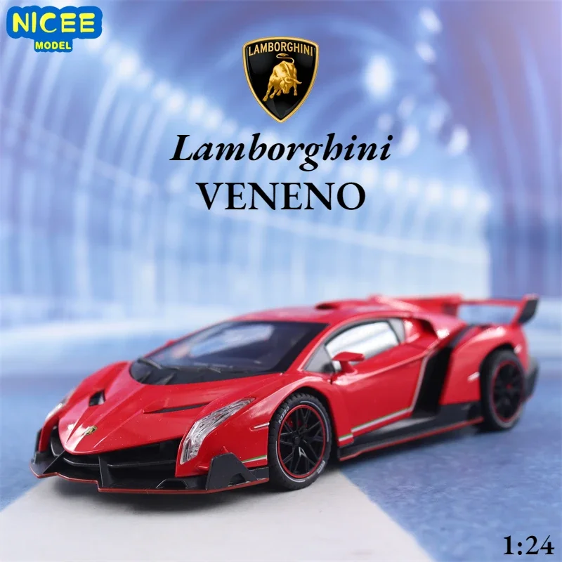 

1:24 Lamborghini Veneno sports car High Simulation Diecast Car Metal Alloy Model Car Children's toys collection gifts F573