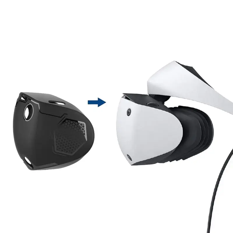 

T81C! Мягкий силиконовый защитный чехол для PS VR2, аксессуары для шлема, защитная пленка для линз очков PS VR 2