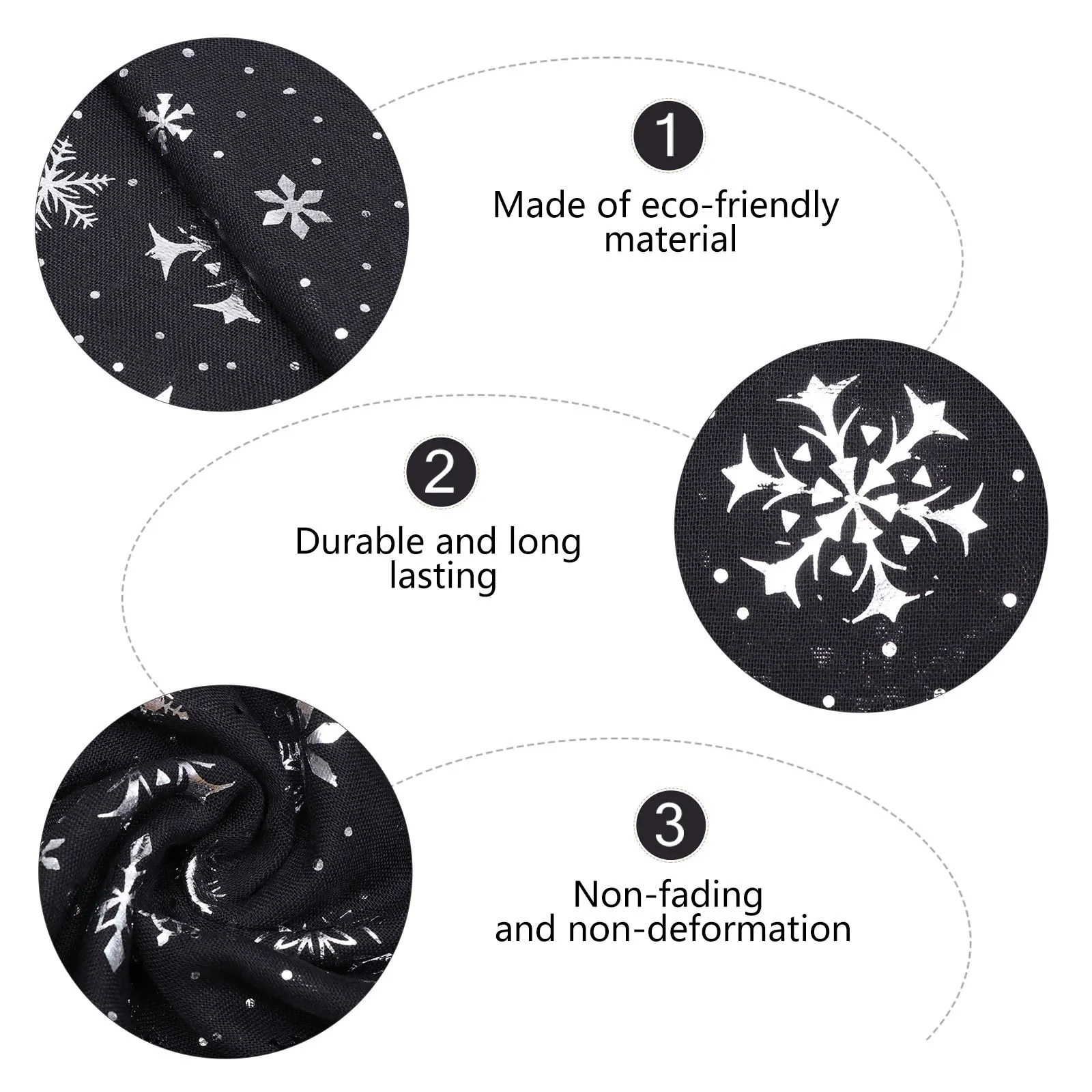 

High Quality Snowflake Scarf Bridesmaid Decor Polyester Christmas Women Snowflakes