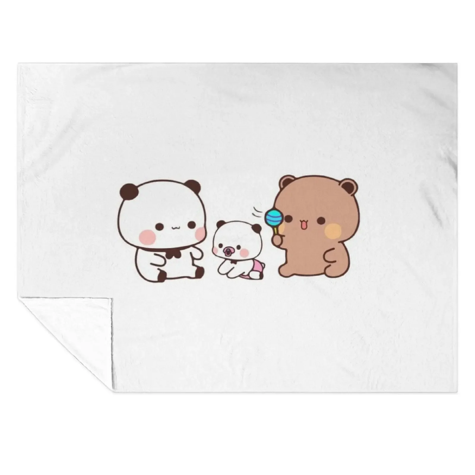 

Bear and Panda Bubu Dudu Balloon Throw Blanket Travel Shaggy Blankets For Baby Luxury Throw Blankets
