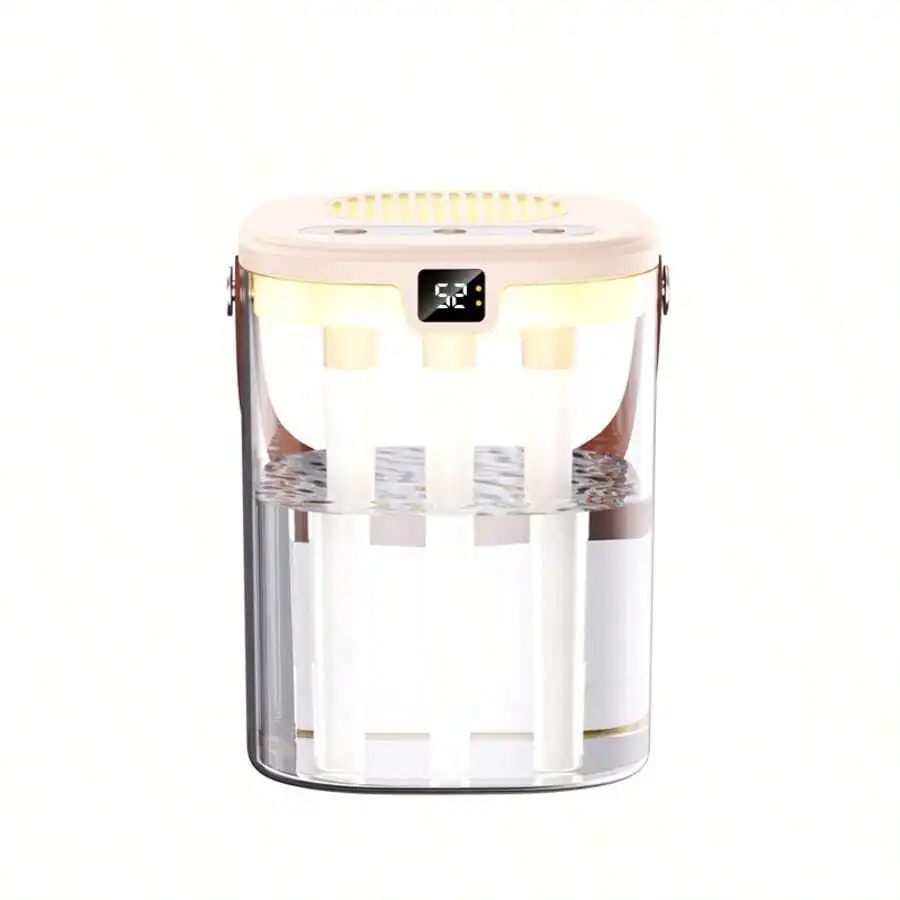 

2026 Portable Humidifier For Home Office Bedroom With 3 Nozzles Large Mist Output Ultra Quiet Operation Compact Design Perfect F