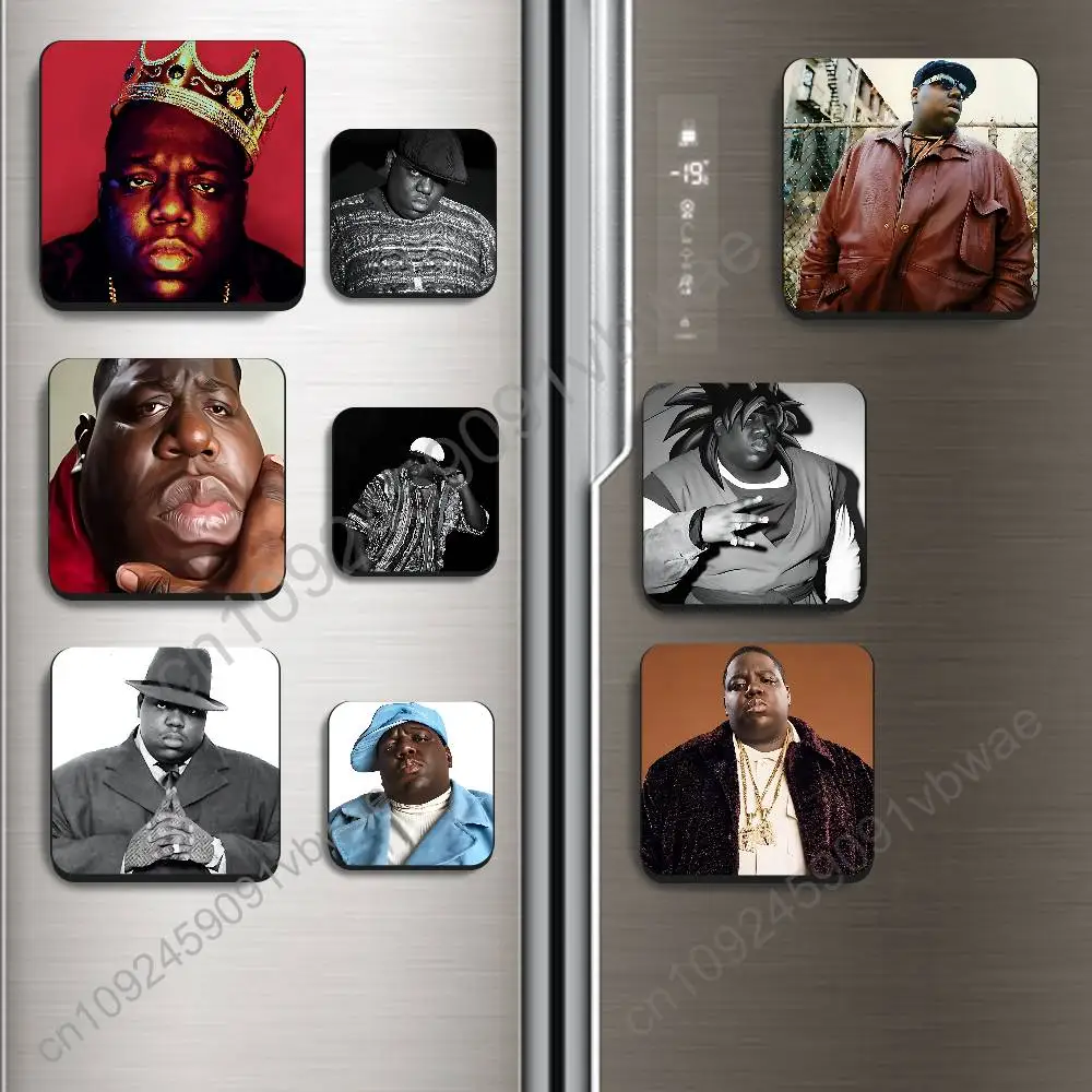 

29th Anniversary Biggie Smalls Black Square Plastic Fridge Magnet, for Magnetic, No Trace Left, Durable, Smooth and Textured