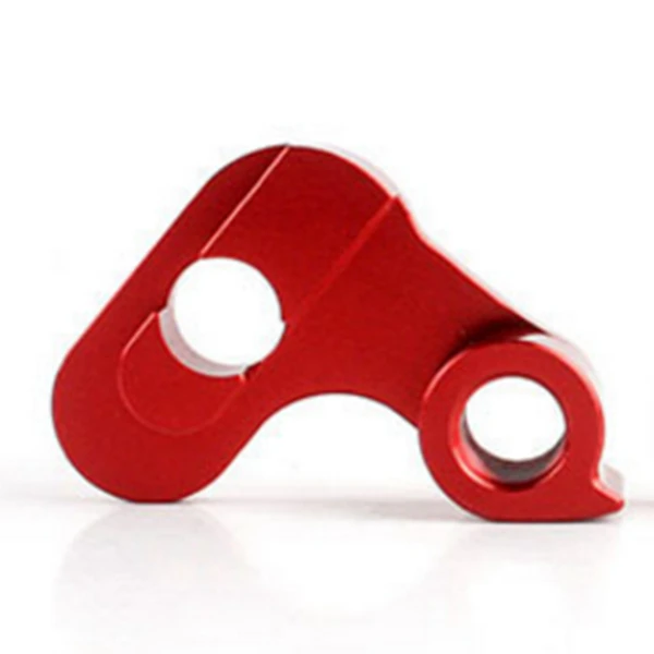 Foldable Bicycle Rear Derailleur Modified Hanger Bike Rear Derailleur Tail Hook Hanger Aluminum Alloy Red