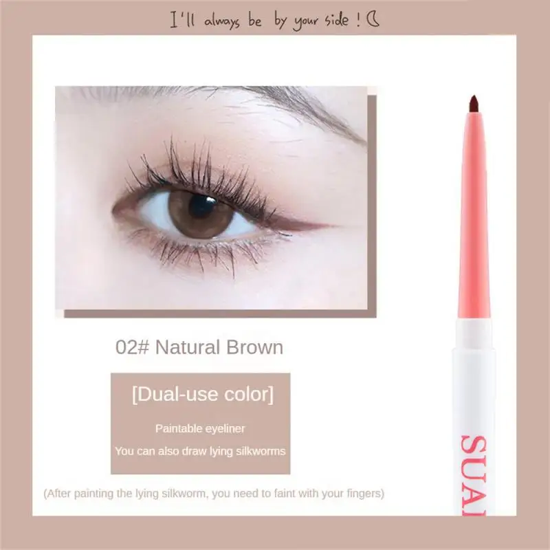 Lápiz de Gel delineador de ojos Delgado, delineador de ojos Delgado, resistente al agua, sudor de larga duración, sin manchas, Pseudo vegano, lápiz de silueta para principiantes, 1/3/5 piezas