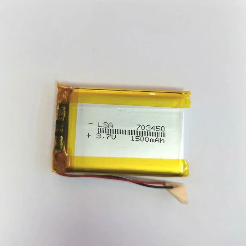 703450 Polymer Lithium Battery 1400mAh 3.7V for Card-Slot Speaker GPS Navigation LED Light