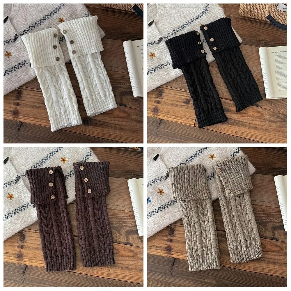 Jk Harajuku الأطفال تدفئة الساق بلون النمط الياباني محبوك غطاء للقدم عادية Kawaii لوليتا جوارب محبوكة سيدة