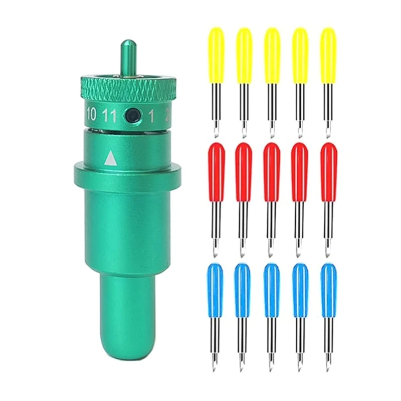 30 45 60 Degree 15Pcs Plotter Cutter With Holder for Graphtecs Dropship