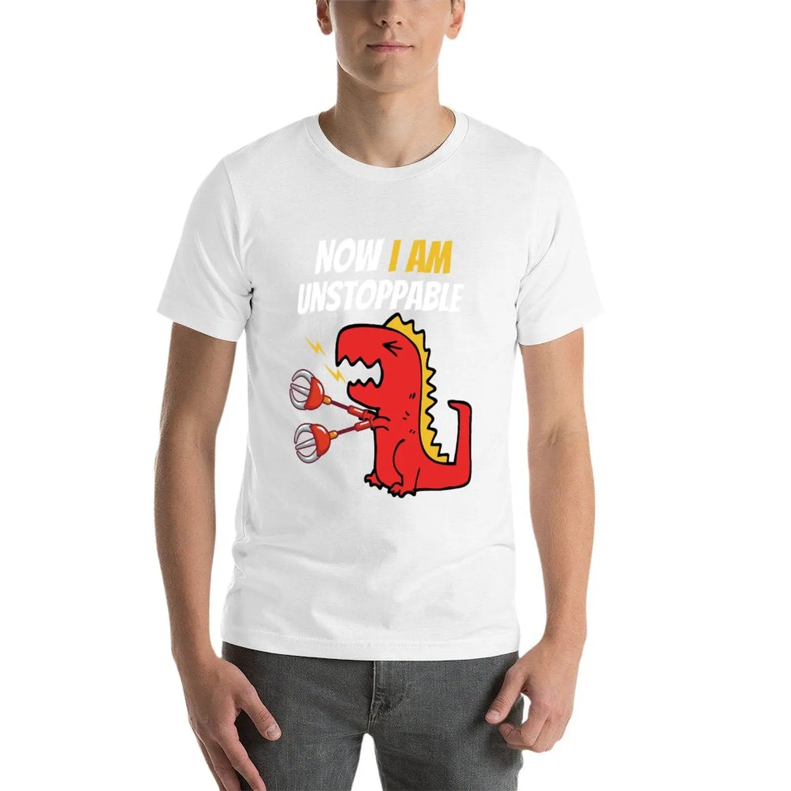 الآن أنا لا يمكن إيقافها - مضحك تي ريكس ديناصور بون - أنا لا يمكن إيقافها تي ريكس تي شيرت تي شيرت مصمم تي شيرت