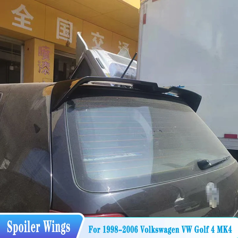 

For 1998-2006 Volkswagen VW Golf 4 MK4 Rear Roof Lip Spoiler Tail Wings High Quality ABS Plastic Car Tuning Body Kit Accessories