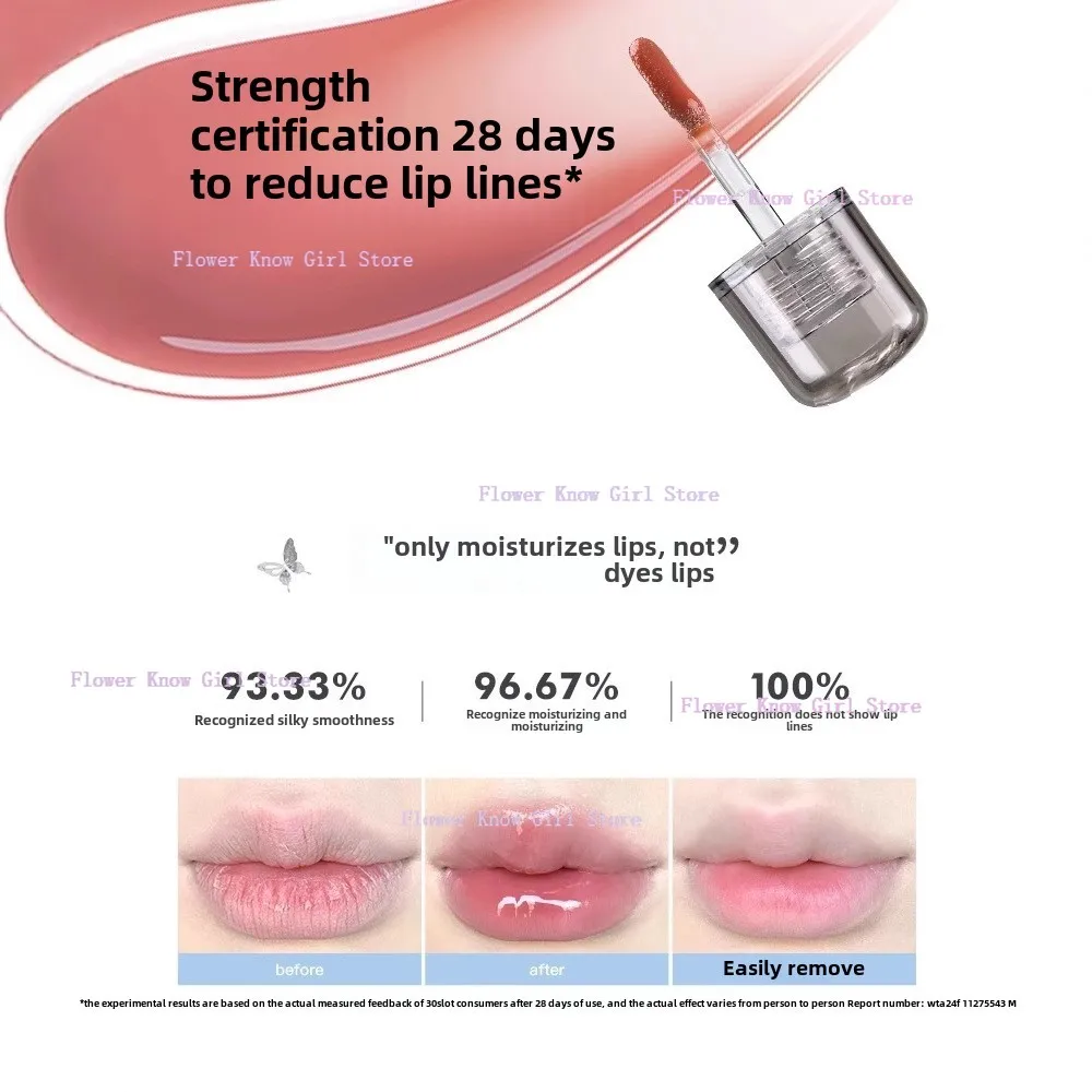 FLORTTE Twin Butterfly Series Lip Essence Honey Diminish Lip Lines Rouge à lèvres Glaçage à lèvres
