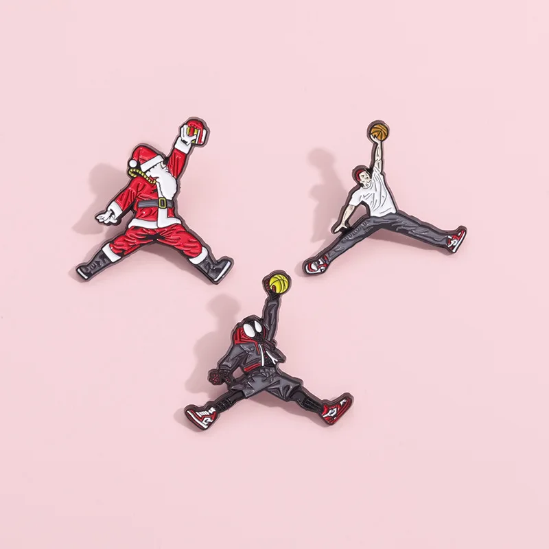 Cartoon Spiderman Enamel Pin Brooch Figure Enamel-Pins Badge Backpack Bag Collar Lapel Pins Decoration Jewelry Gifts for Friend