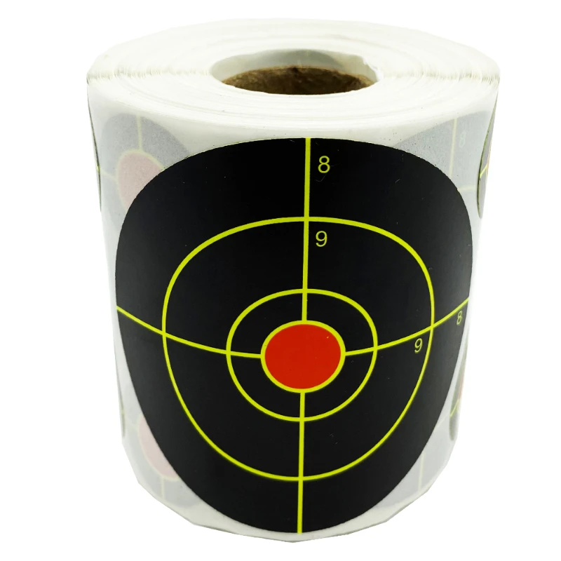 7.5cm 200 Stickers Each Roll with 400 2cm Replacement Slingshot Plastic Spray Color-changing Target Paper Stickers