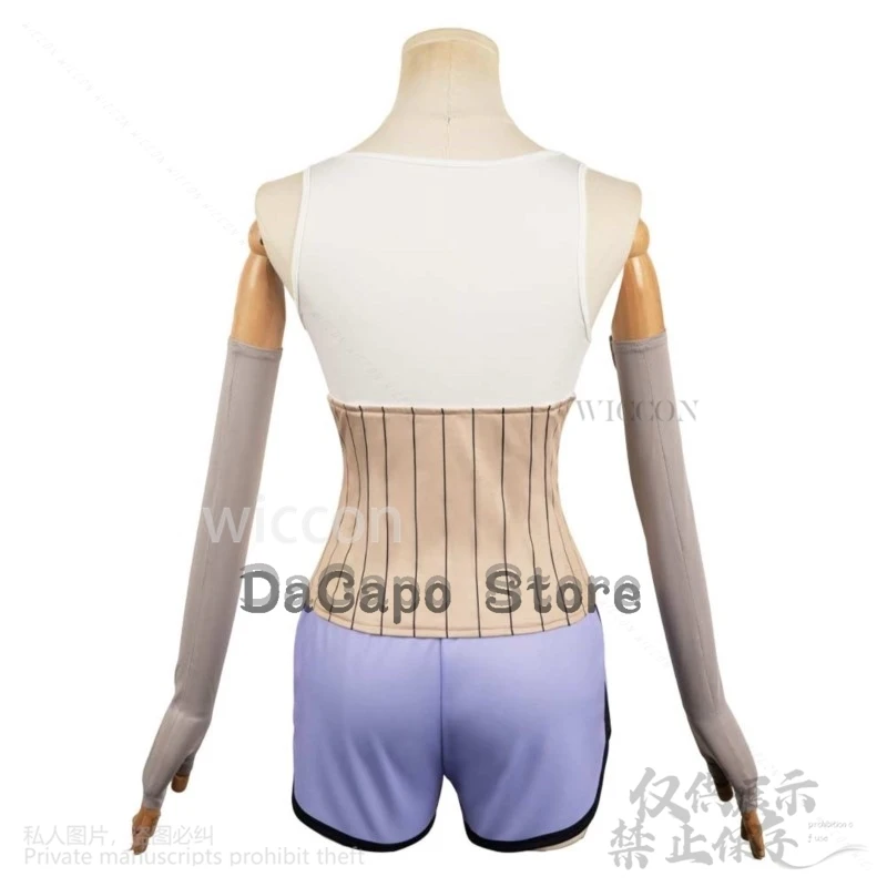 Anime Dandadan Seiko Ayase Cosplay Costume da donna Ragazze Gilet sexy Pantaloncini Calzini Occhiali Parrucche Set Vestito di Natale di Halloween Personalizzato