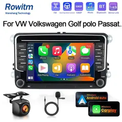 Fast Boot Car Radio for VW POLO GOLF Plus PASSAT JETTA Skoda TIGUAN TOURAN SHARAN SCIROCCO Caddy Vento Carplay Audio Auto Linux