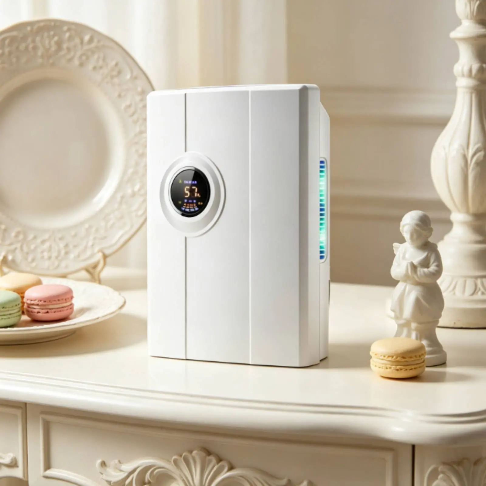 

Small Dehumidifier Compact Room Dehumidifier Moisture Remover 24h Timer Air Dryer Drain Hose for Indoor