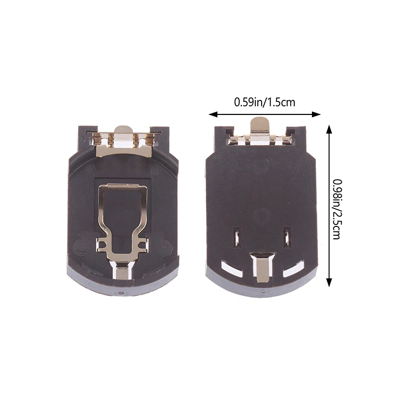 10 Stuks Cr2032 Batterijhouder Muntcel Knop Socket Houder Cel Knop Cr2032 Muntcel Knoop Batterij Houder Montagevoet