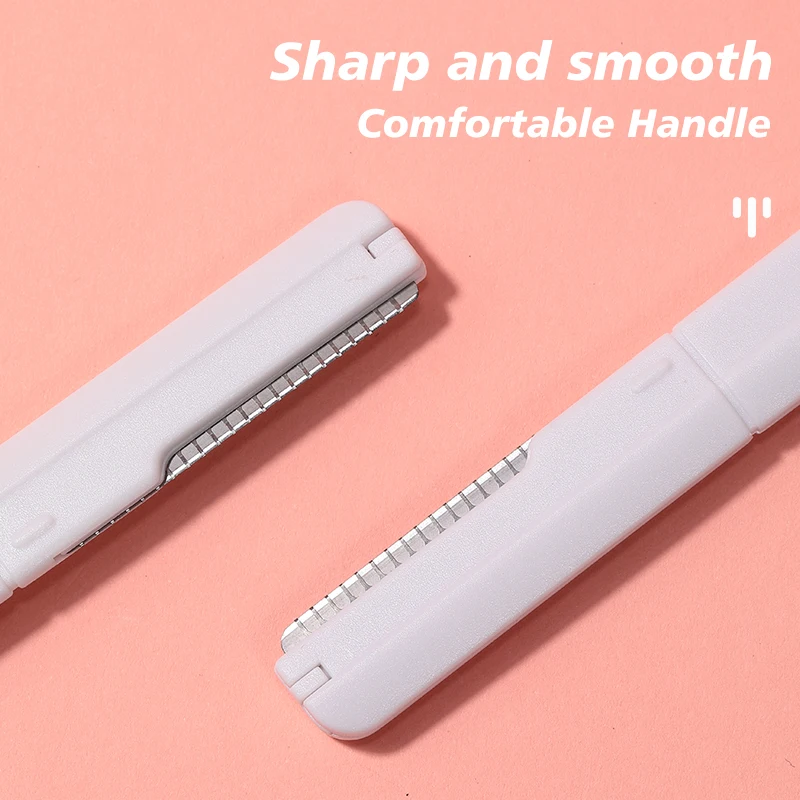 3Pcs/set Makeup Tools Eyebrow Trimmer Razor Remover Blade Safe Eyebrows Shaper Trimming Knife for Women With Protective Cover