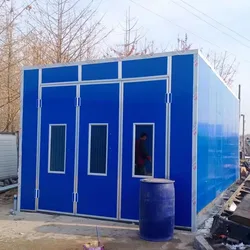 Economic Electric Heating Type Spray Booth Body Baking Oven Liquid Based Painting Room Electric Heating Type Size Customized CN