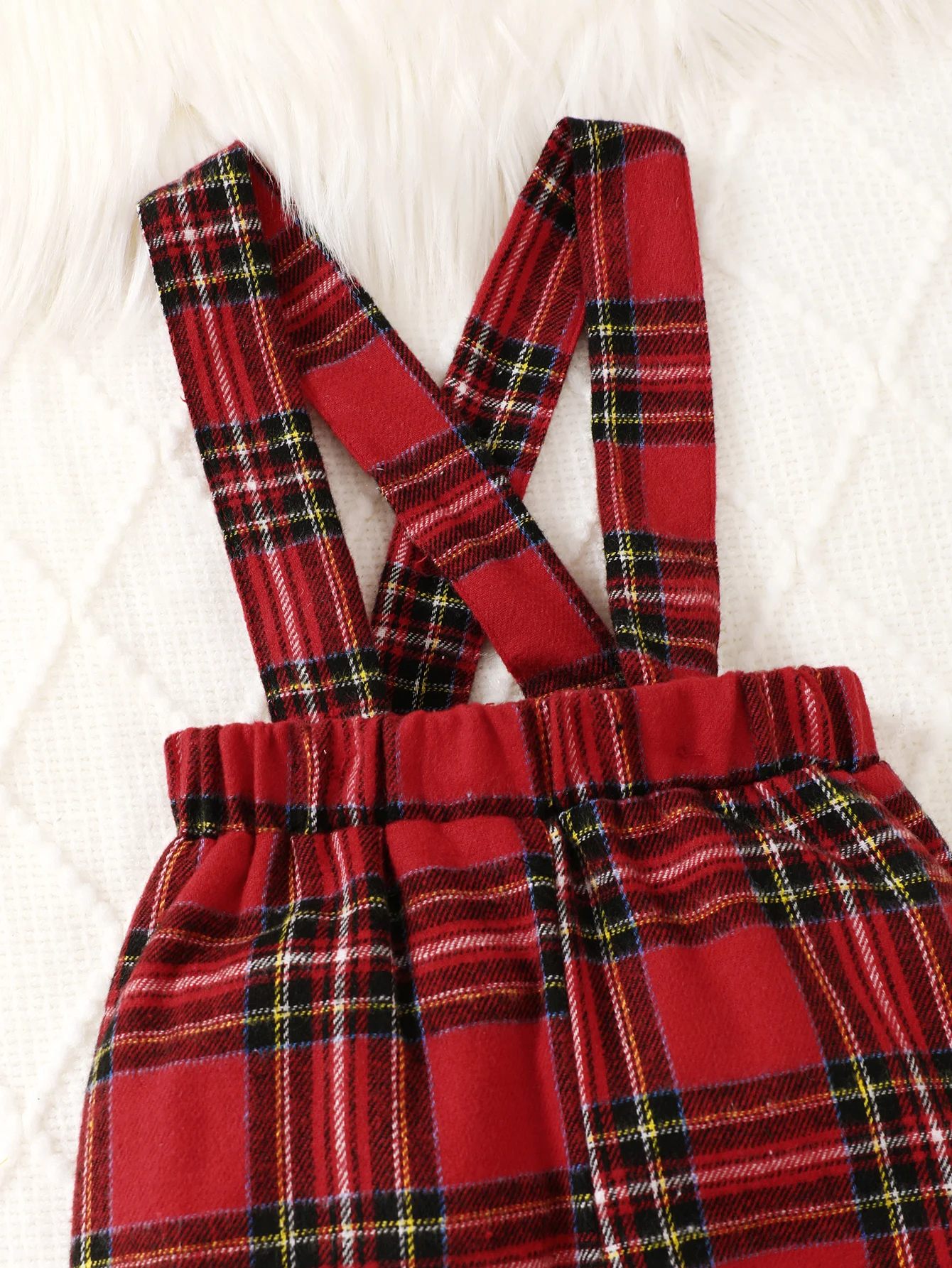 مجموعة رجل صغير لطيف لحديثي الولادة في الربيع والخريف، تتميز بسترة سوداء من قطعة واحدة مع بنطال متقلب أحمر