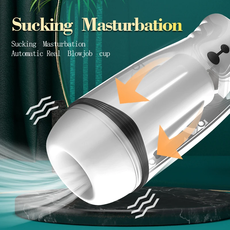 

Male Masturbator Cup Automatic Vocalize Sucking Oral Sex Real Silicone Vaginal Blowjob Adult Goods Toys Pussy For Men Machine