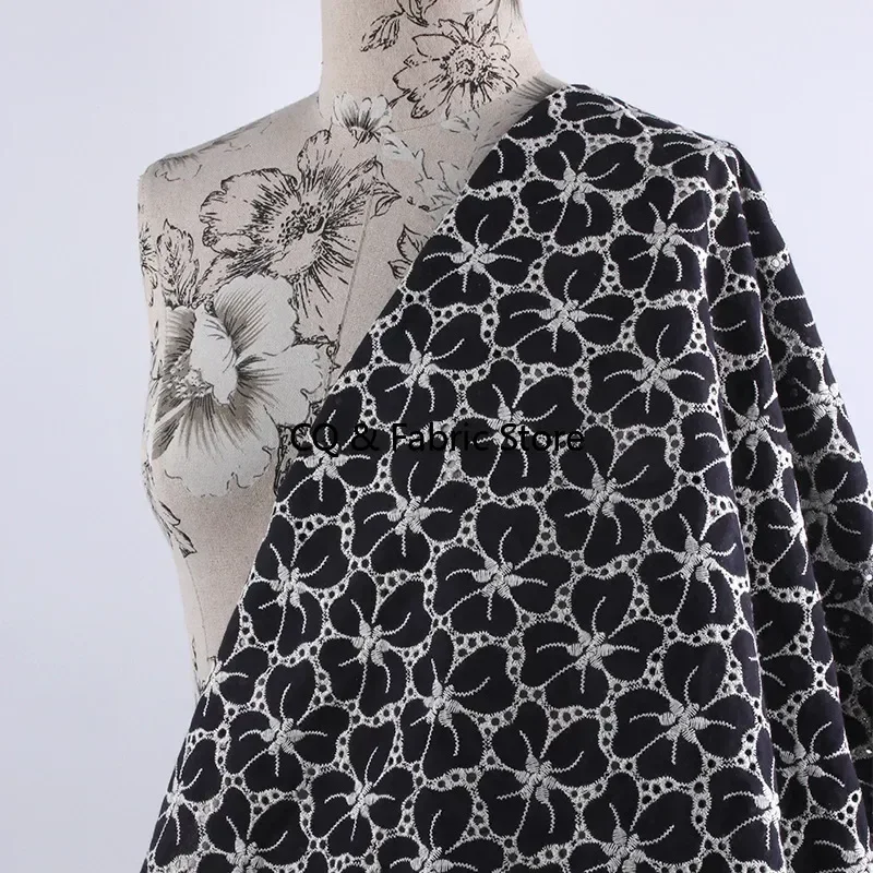 

Хлопковая ткань, кружевная ткань с вышивкой, юбка «сделай сам», одежда, платье, скатерть, аксессуары для шитья во дворе