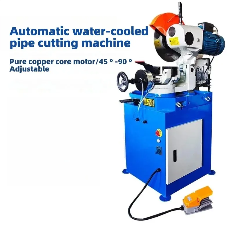 High Precision 315mm Metal Pipe Cutting Machine Burr Free Circular Saw 45 Degree Angle Miter Semi Automatic Steel Tube Cutter