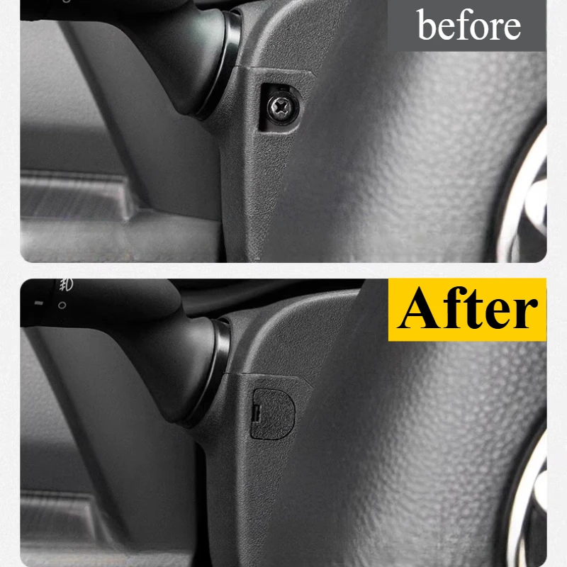For Toyota RAV4/WILDLANDER 2020-2025: ABS Steering Wheel Screw Caps OEM Fit Precision Covers Set of 2 Decorative Accessories