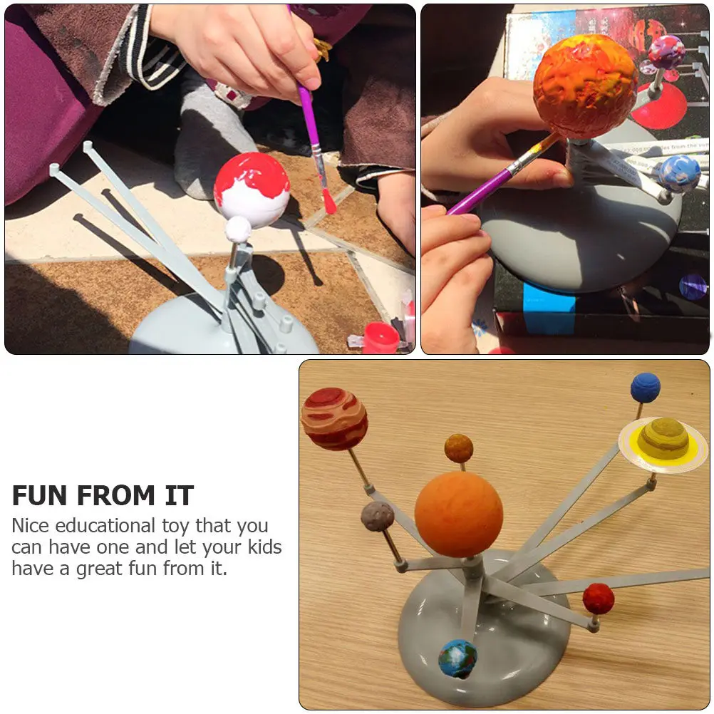 

Набор для изучения Солнечной системы: развивающий комплект для детей, научный эксперимент по астрономии, обучающий инструмент, астрономическая игрушка