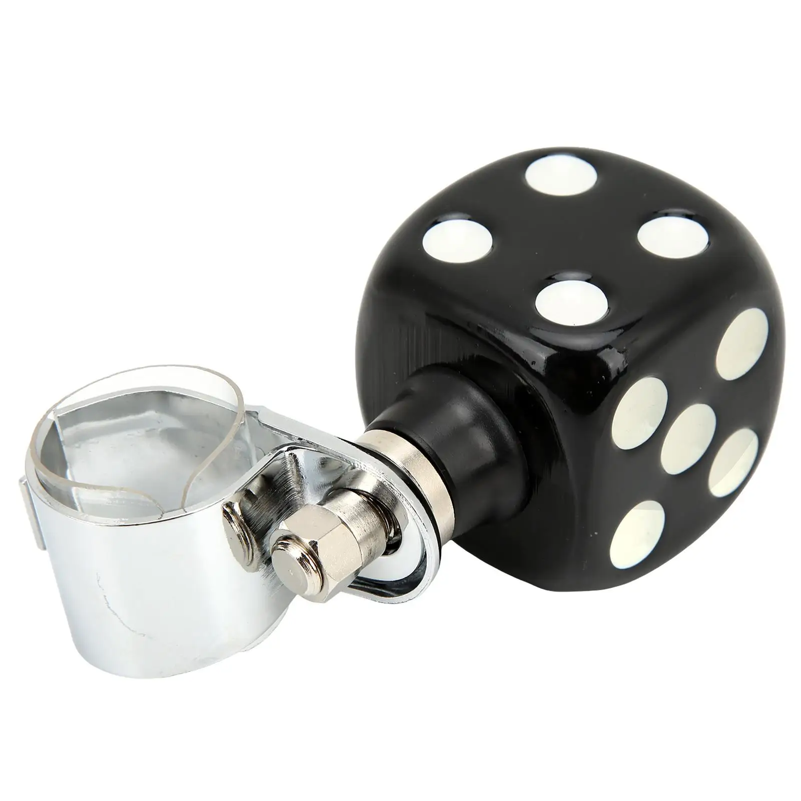 Power Handle Spinner Dice Shape Comfortable Touch Labor Saving Steering Wheel Suicide Knob for cars Trucks Tractors Boats