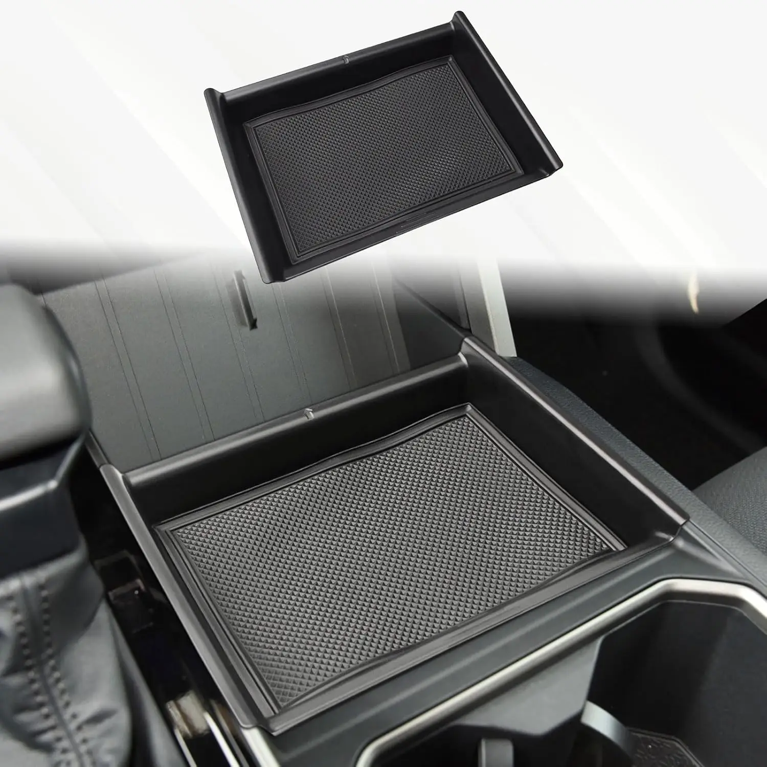 

For Center Console Organizer Toyota Tundra 2022-2025 Interior Accessories Middle Center Console Storage Box Organizer Car Tray