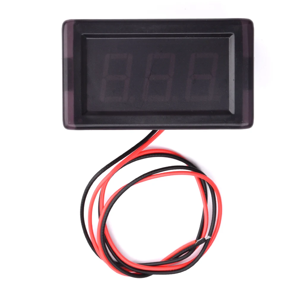 DC5V-120V Mini Digital Two-Wire Voltmeter 0.56 Inch LED Display Panel Voltage Tester Volt Meter Module for Car Digital Display